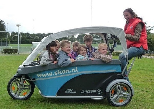 GoCab kinderfietstaxi bakfiets Skon BSO