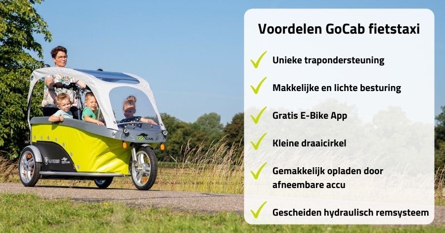 Voordelen GoCab fietstaxi voor kinderen