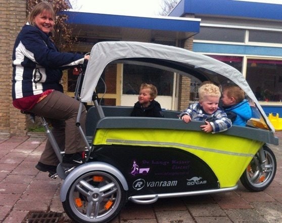 gocab bakfiets met motor de lange keizer