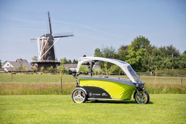 The renewed GoCab bike taxi for children
