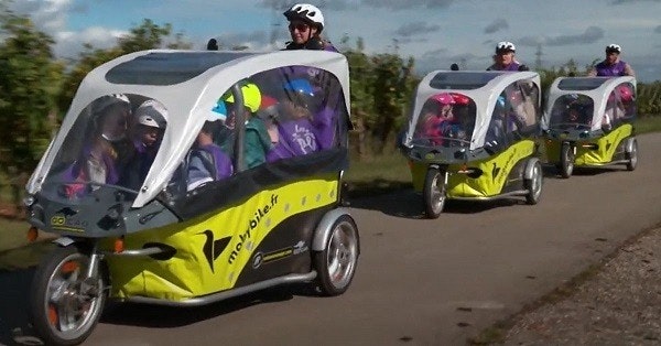 GoCab fietstaxi op Franse televisie
