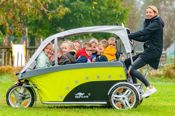 GoCab fietstaxi voor kinderen op de KindVak beurs GoCab fietstaxi voor kinderen op de KindVak beurs