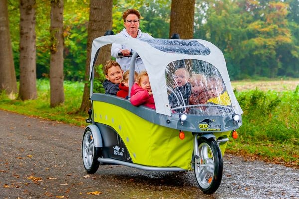 GoCab fietstaxi voor kinderen van 2 tot 8 jaar