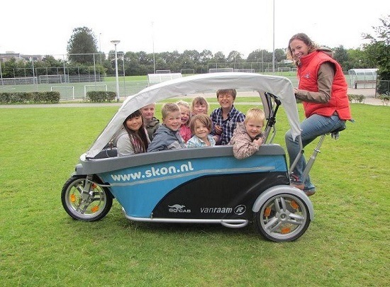GoCab fietstaxi geschikt voor BSO's en kinderdagverblijven