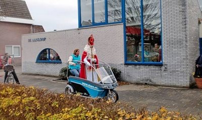 Stint in bakfiets voor kinderen