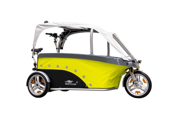 GoCab fietstaxi vrijstaande foto