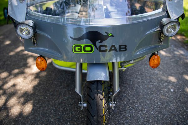 Maintenance bicycle taxi for children control by GoCab