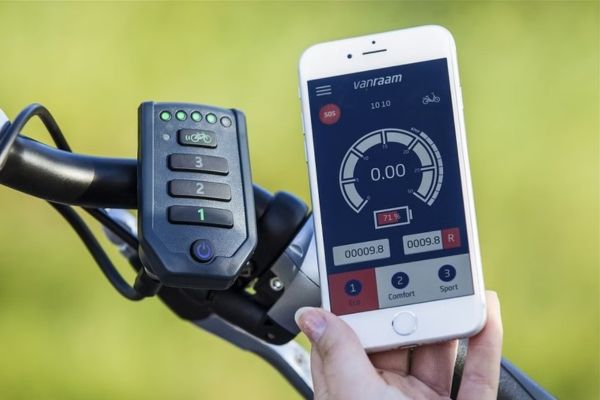 Van Raam GoCab bicycle taxi E-Bike App