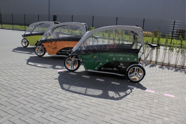 klantspecifiek zeil gocab fietstaxi